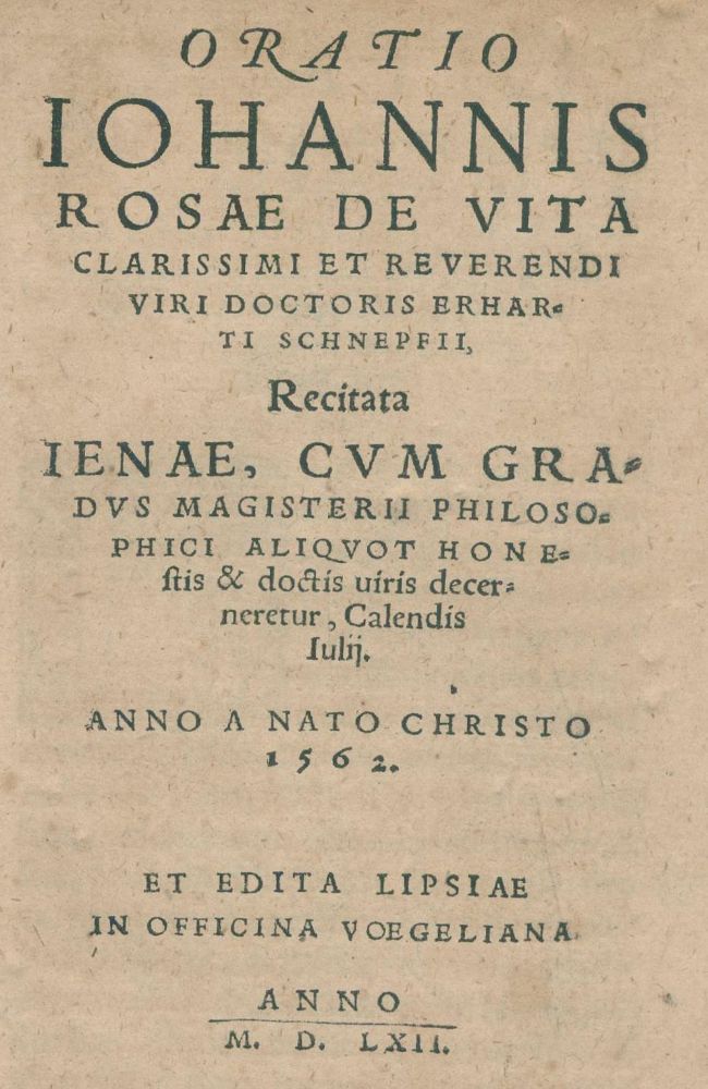 Große Abbildung Nr.1: 140-551 Rosa,J.: (Alte Drucke, Handschriften und Theologie)