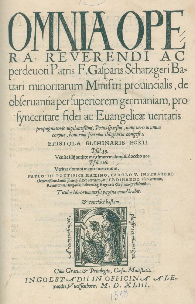 Große Abbildung Nr.1: 140-574 Schatzger,K.: (Alte Drucke, Handschriften und Theologie)