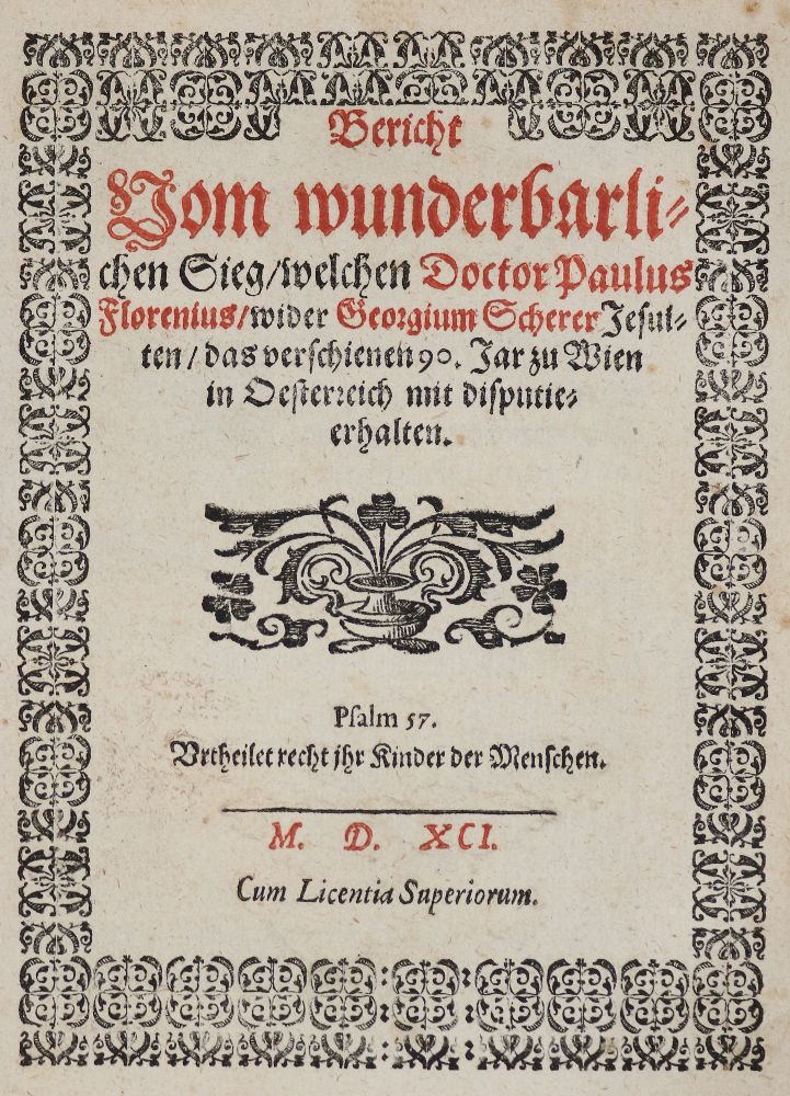 Große Abbildung Nr.1: 140-575 (Scherer,G.).: (Alte Drucke, Handschriften und Theologie)