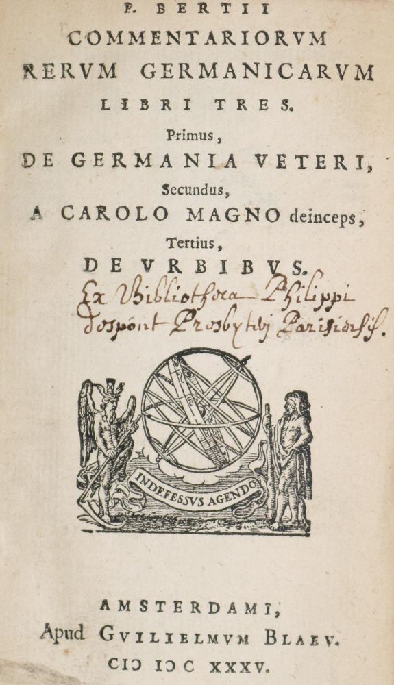 Große Abbildung Nr.1: 140-58 Bertius,P.: (Alte Drucke, Handschriften und Theologie)