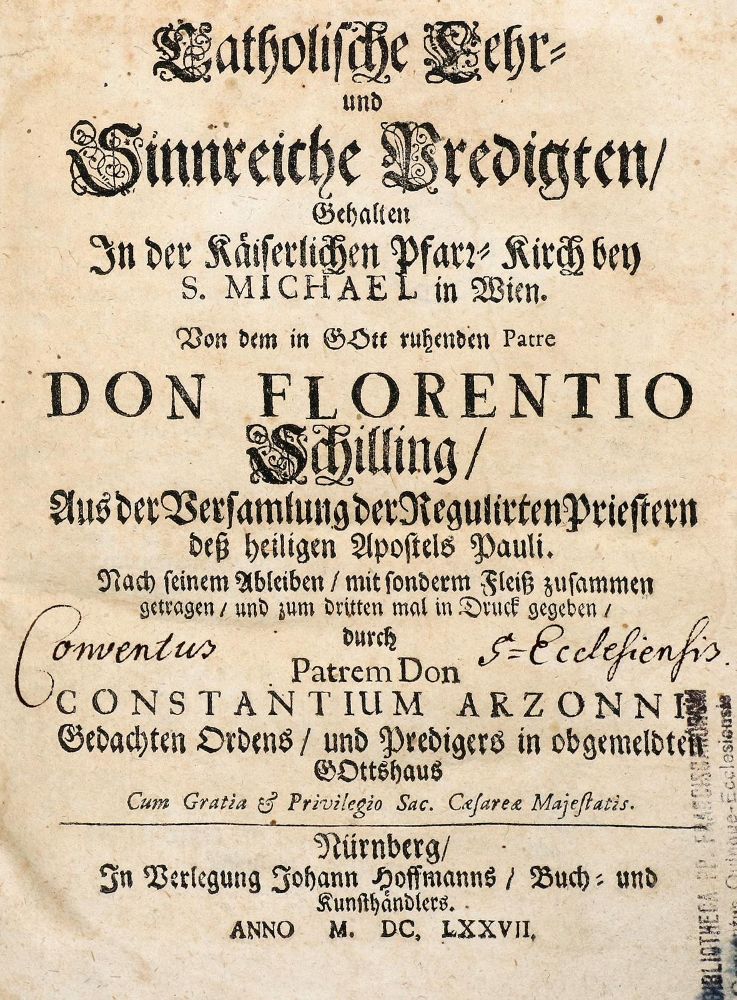 Große Abbildung Nr.1: 140-580 Schilling,F.: (Alte Drucke, Handschriften und Theologie)
