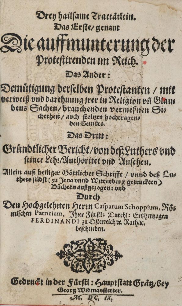 Große Abbildung Nr.1: 140-585 Schoppe,C.: (Alte Drucke, Handschriften und Theologie)
