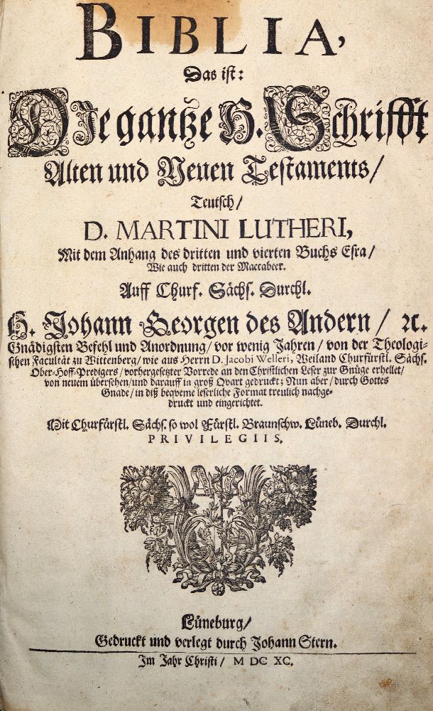 Große Abbildung Nr.1: 140-61 Biblia germanica.: (Bibeln)