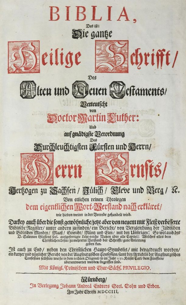 Große Abbildung Nr.2: 140-62 Biblia germanica.: (Bibeln)