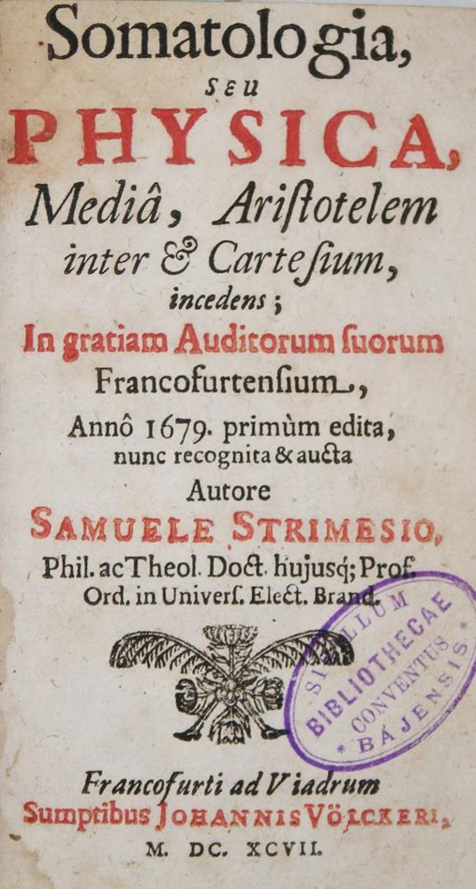 Große Abbildung Nr.1: 140-628 Strimesius,S.: (Alte Drucke, Handschriften und Theologie)