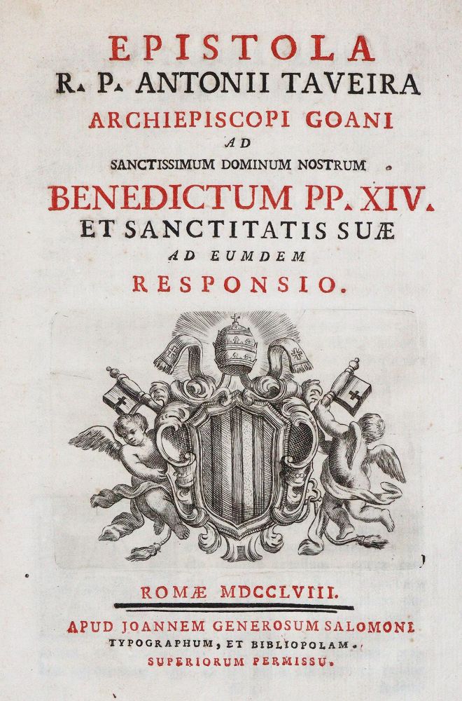 Große Abbildung Nr.2: 140-636 Taveira,A.: (Alte Drucke, Handschriften und Theologie)