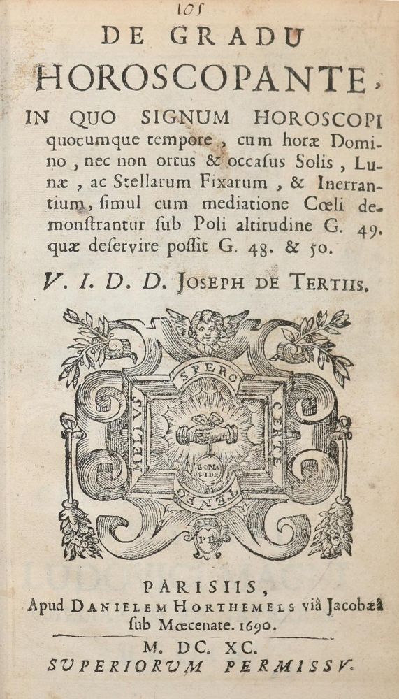 Große Abbildung Nr.1: 140-639 Tertius,J.de.: (Alte Drucke, Handschriften und Theologie)