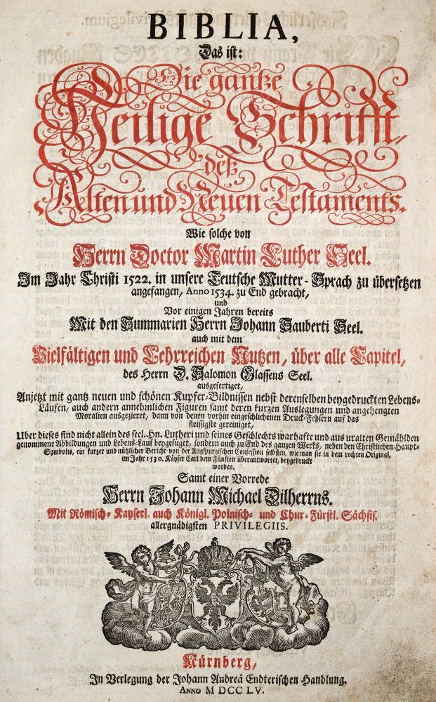 Große Abbildung Nr.1: 140-64 Biblia germanica.: (Bibeln)