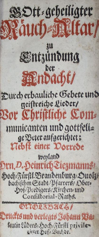 Große Abbildung Nr.1: 140-652 Tiezmann,H.: (Alte Drucke, Handschriften und Theologie)