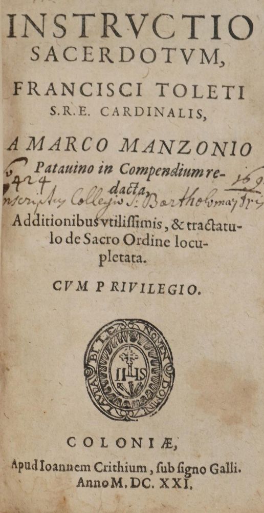 Große Abbildung Nr.1: 140-655 Toledo,F.de.: (Alte Drucke, Handschriften und Theologie)