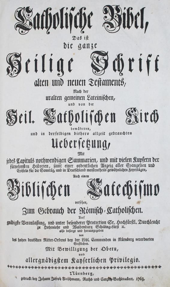 Große Abbildung Nr.1: 140-66 Biblia germanica.: (Bibeln)