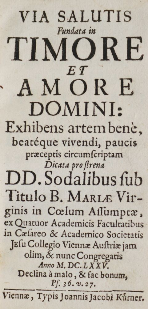 Große Abbildung Nr.1: 140-674 Via salutis fundata: (Alte Drucke, Handschriften und Theologie)