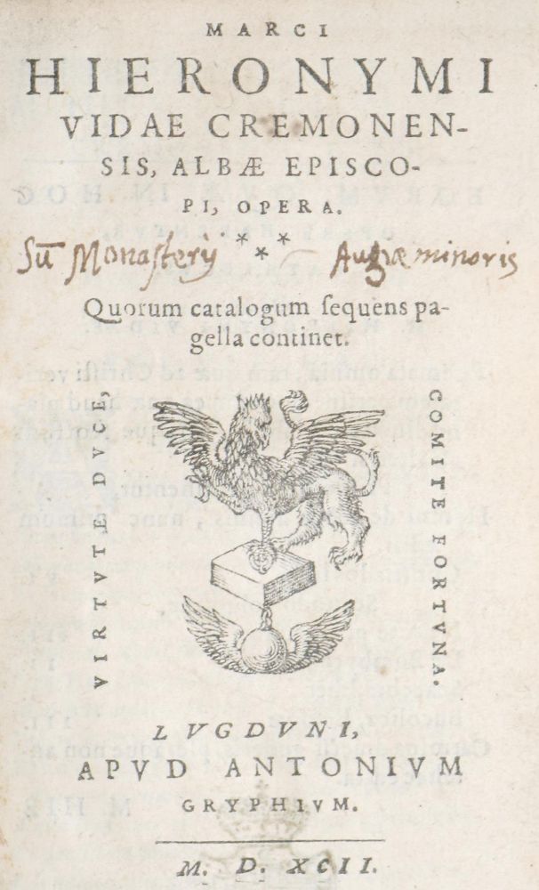 Große Abbildung Nr.1: 140-676 Vida,M.G.: (Alte Drucke, Handschriften und Theologie)