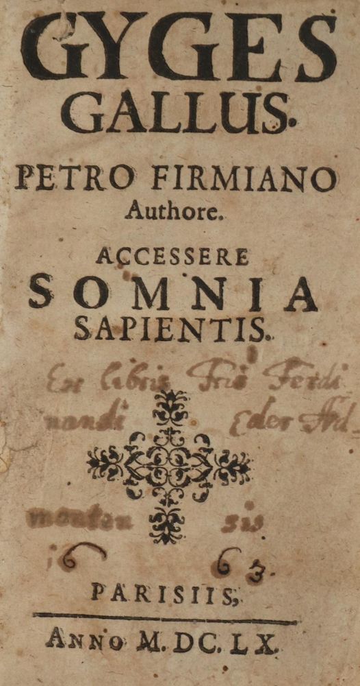 Große Abbildung Nr.1: 140-704 Zacharie de Lisieux (Ps.: P.Firmianus).: (Alte Drucke, Handschriften und Theologie)