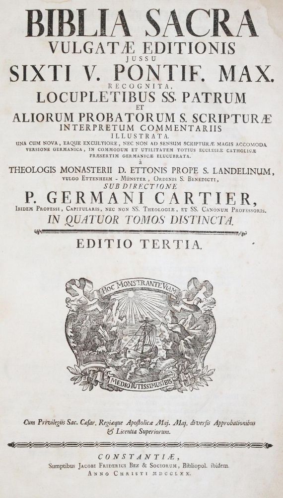 Große Abbildung Nr.1: 140-75 Biblia latina.: (Bibeln)