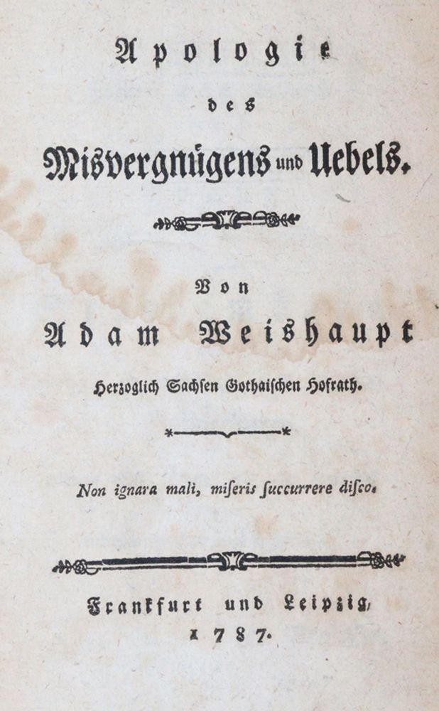 Große Abbildung Nr.1: 140-753 Weishaupt,A.: (Freimaurerei)