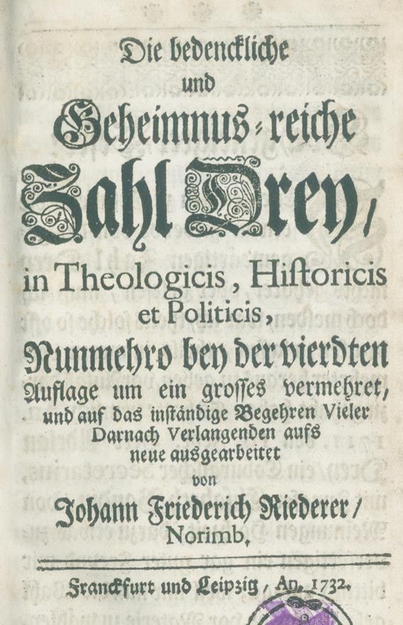 Große Abbildung Nr.1: 140-773 Riederer,J.F.: (Grenzwissenschaften und Okkultismus)