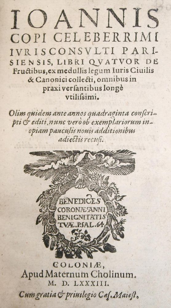 Große Abbildung Nr.1: 140-792 Cop,J.: (Juridica und Kriminologie)