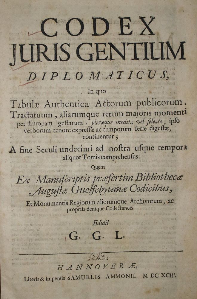 Große Abbildung Nr.1: 140-807 Leibniz,G.W.: (Juridica und Kriminologie)
