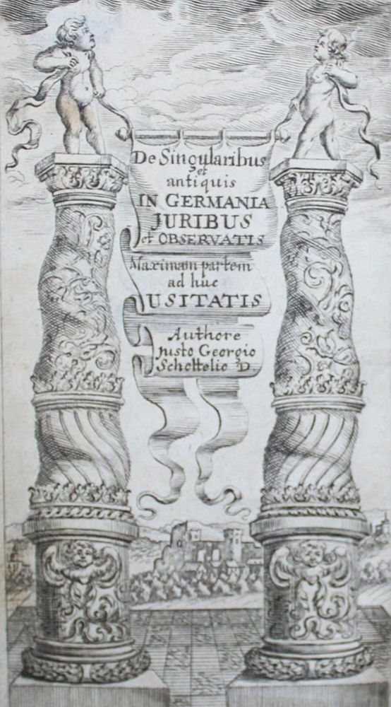 Große Abbildung Nr.1: 140-820 Schottelius,J.G.: (Juridica und Kriminologie)