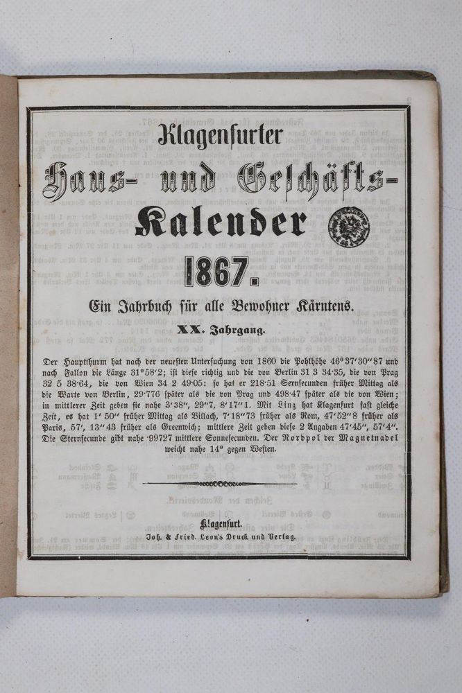 Große Abbildung Nr.21: 140-836 Klagenfurter: (Kalender)