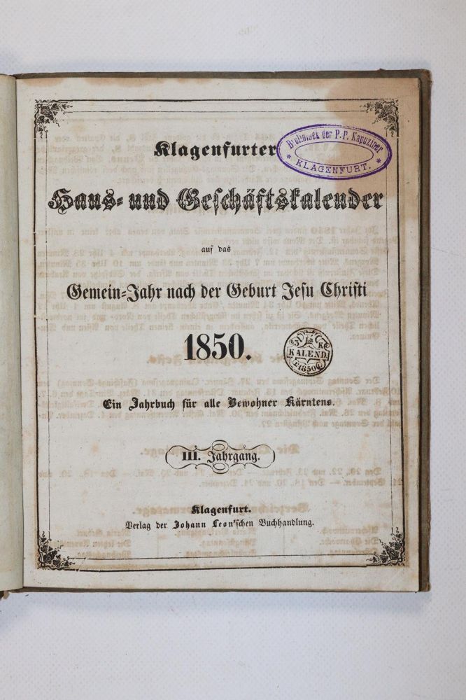 Große Abbildung Nr.26: 140-836 Klagenfurter: (Kalender)