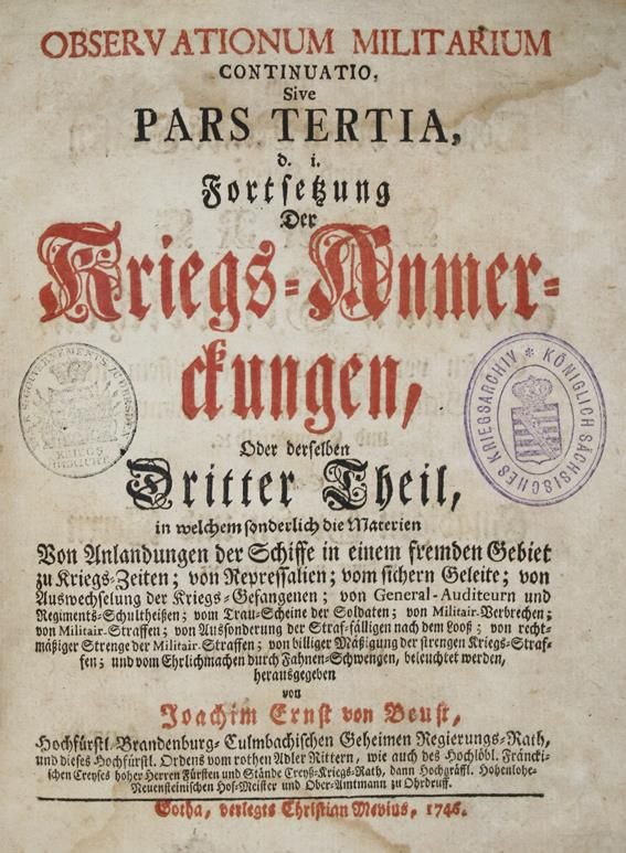 Große Abbildung Nr.1: 140-876 Beust,J.E.v.: (Militaria)