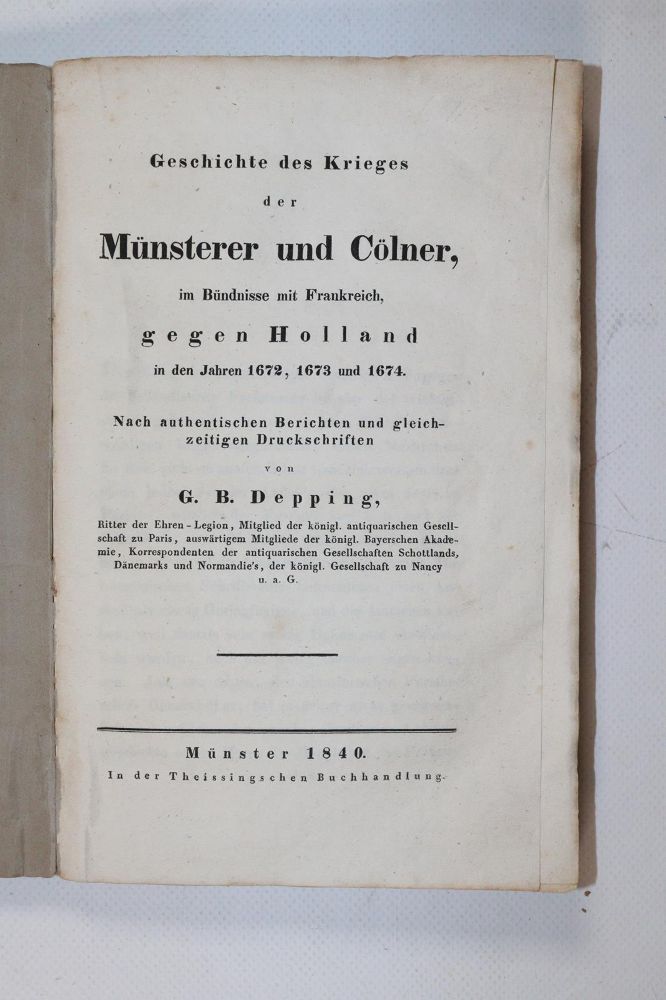 Große Abbildung Nr.1: 140-883 Depping,G.P.: (Militaria)