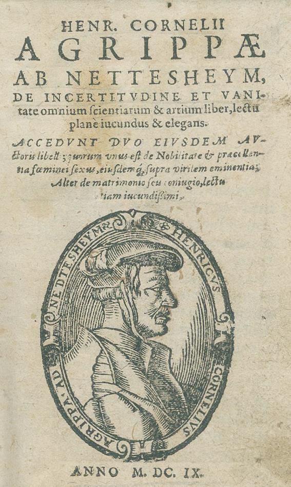 Große Abbildung Nr.1: 140-9 Agrippa von Nettesheim,H.C.: (Alte Drucke, Handschriften und Theologie)