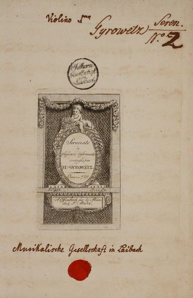 Große Abbildung Nr.1: 140-921 Gyrowetz,A.: (Musik)