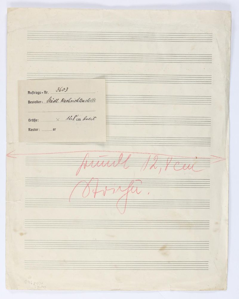 Große Abbildung Nr.2: 140-923 Du bist meine Sehnsucht.: (Musik, Handschriften)