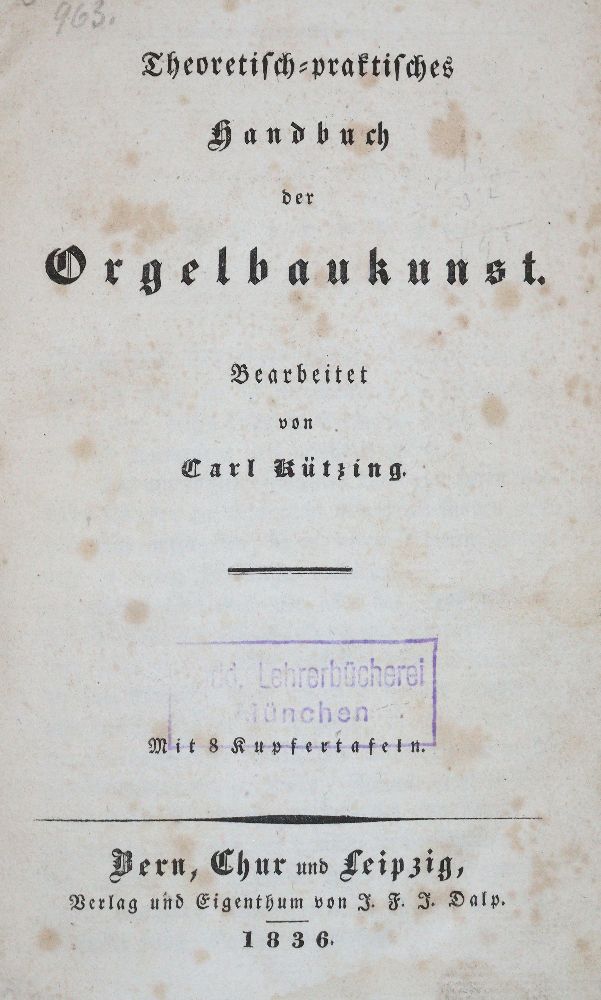 Große Abbildung Nr.1: 140-929 Kützing,C.: (Musik)