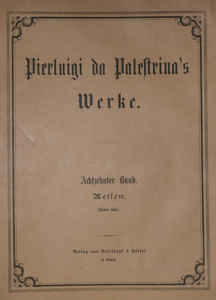 Große Abbildung Nr.1: 140-937 Palestrina,P.da.: (Musik)