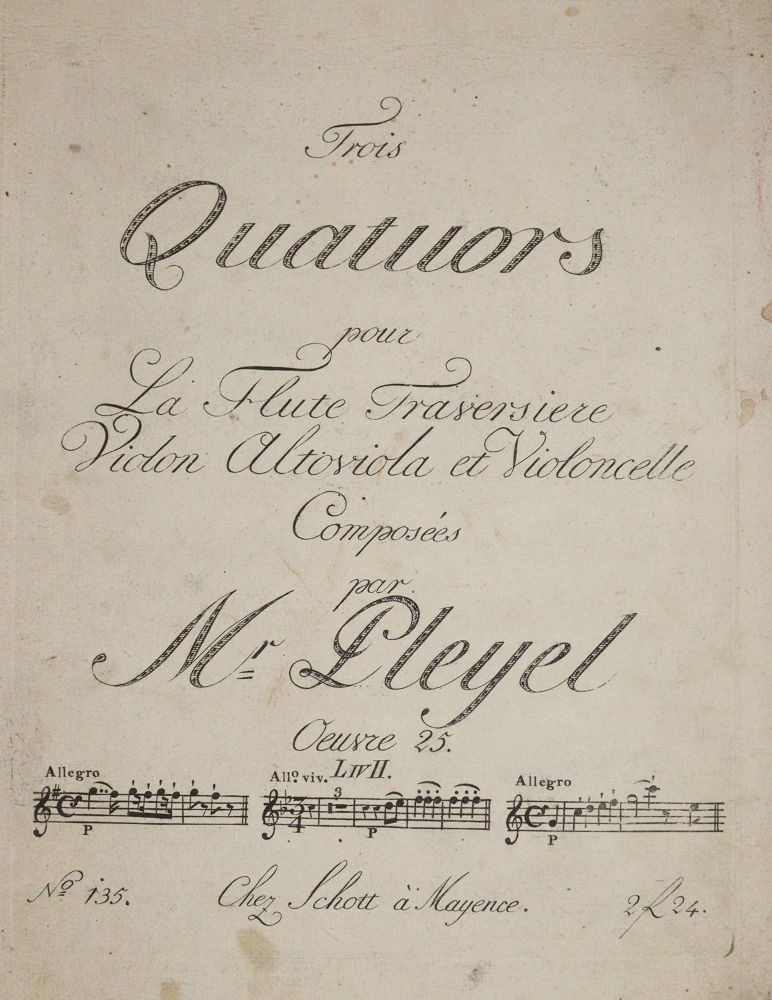 Große Abbildung Nr.1: 140-939 Pleyel,I.: (Musik)