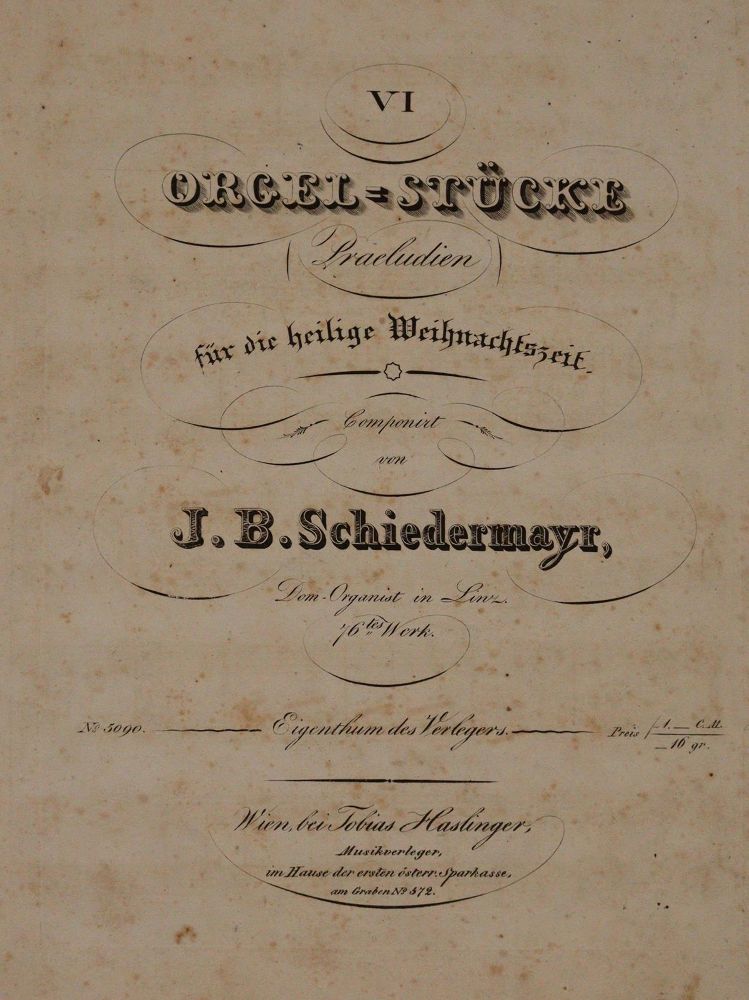 Große Abbildung Nr.1: 140-946 Schiedermayr,J.B.: (Musik)