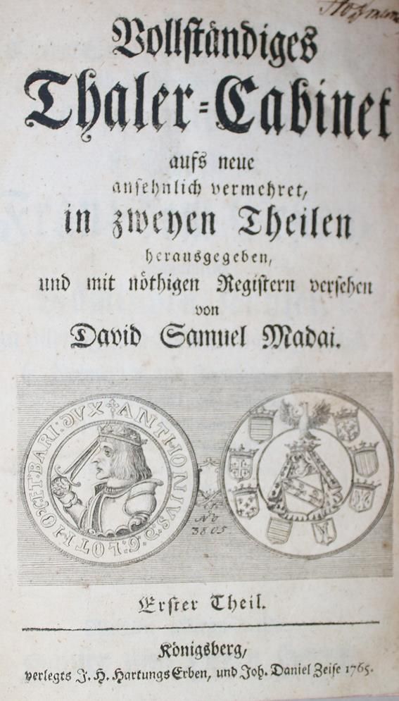 Große Abbildung Nr.1: 140-962 Madai,D.S.v.: (Numismatik u. Siegelkunde, Medaillen)