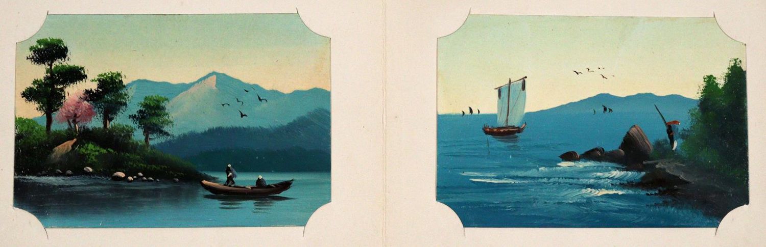 Große Abbildung Nr.4: 140-974 Japanisches Postkartenalbum: (Postkarten)