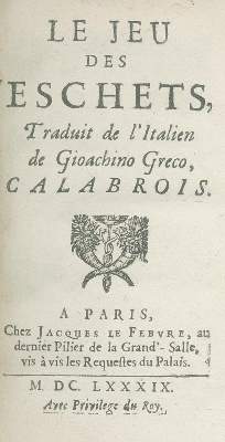 Bild Nr.1: 140-1000 Gioacchino,G.: (Spiele, Schach)