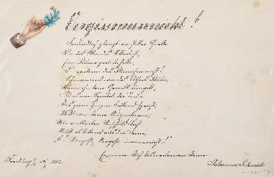 Bild Nr.1: 140-1005 Stammbuchblätter.: (Stammbücher)