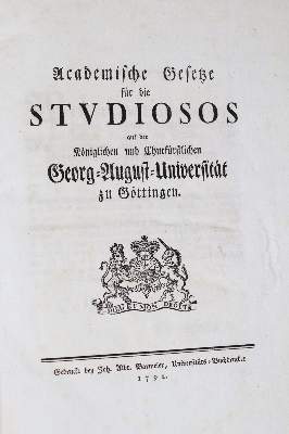 Bild Nr.1: 140-1006 Göttingen.: (Studentika und Hochschulen)