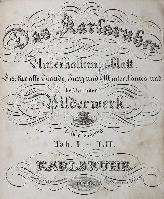 Bild Nr.1: 140-1018 Karlsruher Unterhaltungsblatt, Das.: (Zeitschriften und Zeitungen)