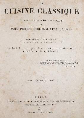 Bild Nr.1: 140-1051 Dubois,U. u. E.Bernard.: (Küche und Haushalt, Kochbücher)