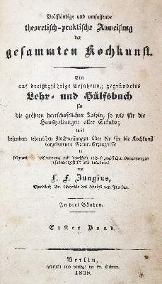Bild Nr.1: 140-1053 Jungius,L.F.: (Küche und Haushalt, Kochbücher)