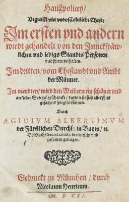Bild Nr.1: 140-11 Albertinus,A.: (Alte Drucke, Handschriften und Theologie)