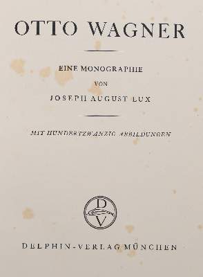 Bild Nr.1: 140-1146 Lux,J.A.: (Kunstwissenschaft)