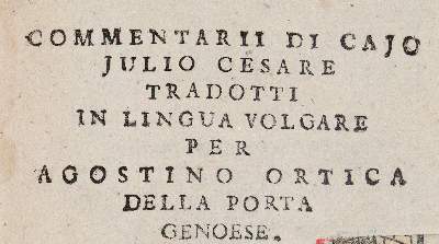 Bild Nr.1: 140-115 Caesar,C.J.: (Alte Drucke, Handschriften und Theologie)