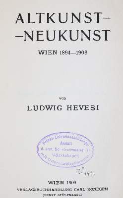 Bild Nr.1: 140-1155 Hevesi,L.: (Österreich)