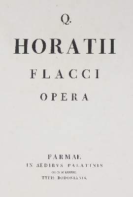 Bild Nr.2: 140-1180 Horatius,F.Q.: (Bodoni)