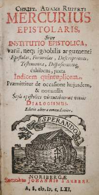 Bild Nr.1: 140-1184 Rupertus,C.A.: (Briefsteller)