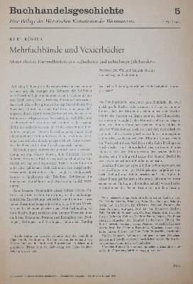 Bild Nr.1: 140-1186 Buchhandelsgeschichte.: (Bibliographie und Buchwesen)